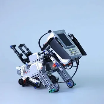 Новая серия для программирования, модель роботов EV6, строительные блоки, обучающий набор STEAM EV6, обновленная версия 45544, Робототехника, игрушки 
