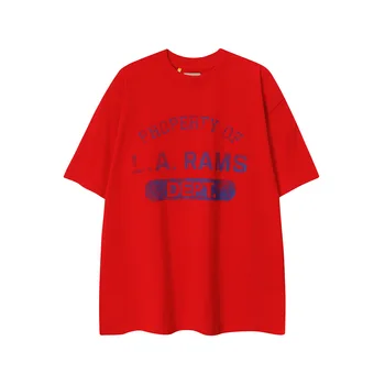 Отдел галереи, Новинка 2023, Женская модная оригинальная футболка с буквенным принтом, мужские топы, летняя хлопковая футболка с коротким рукавом